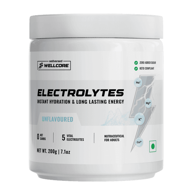 Wellcore - Unflavoured Electrolytes 200gm