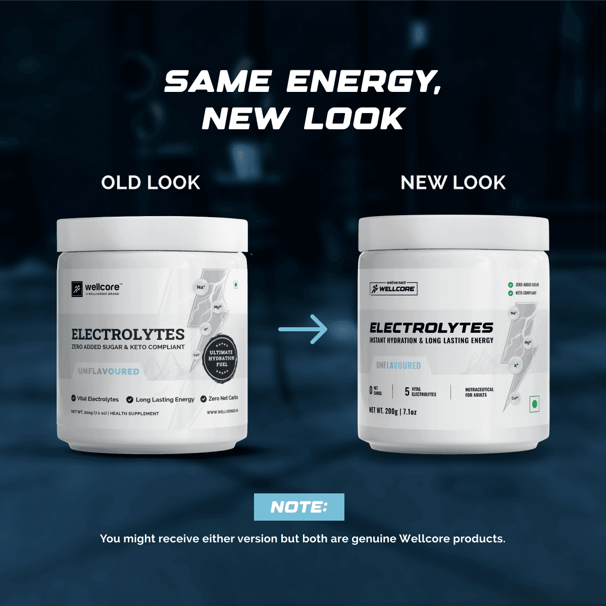 Wellcore - Unflavoured Electrolytes 200gm
