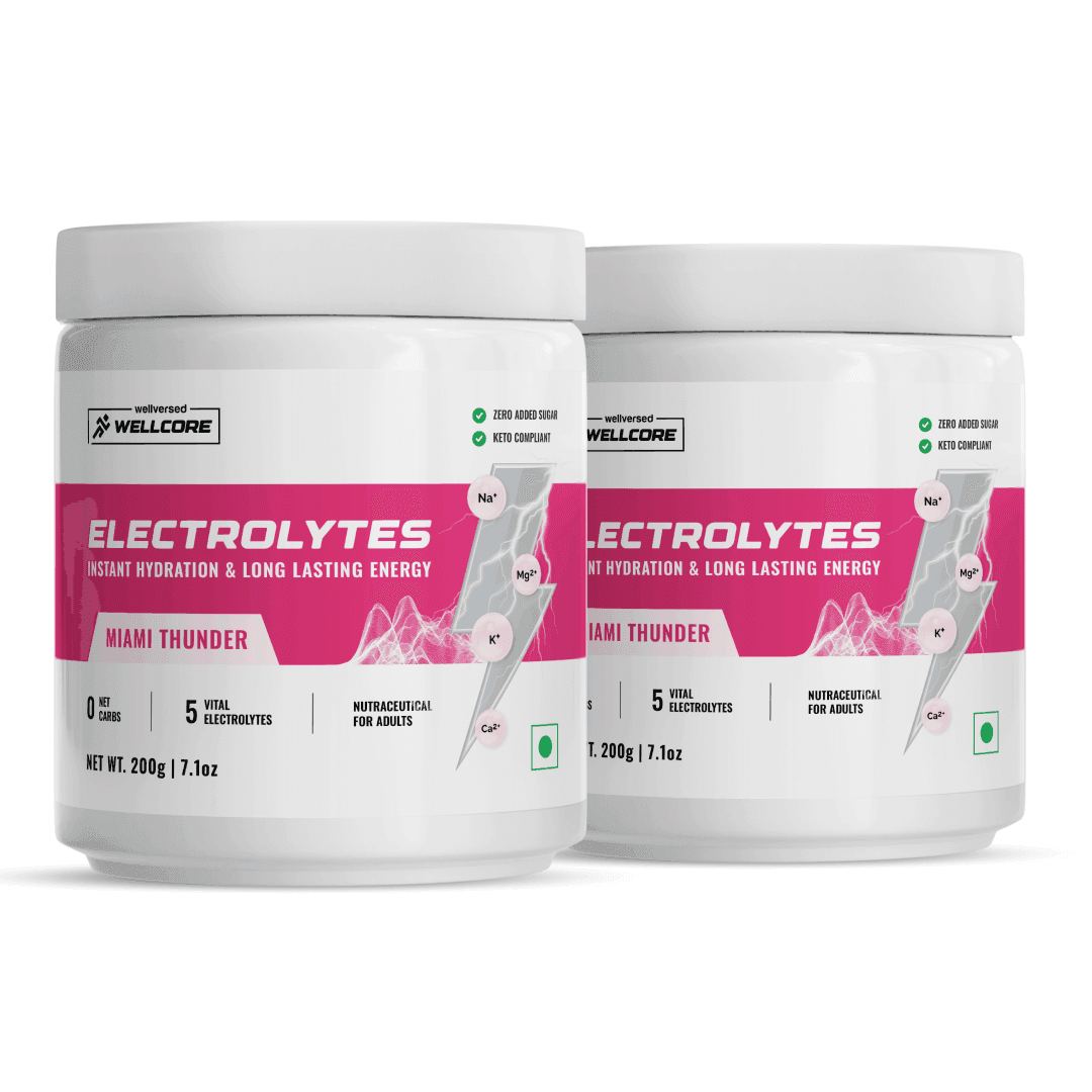 Wellcore - Electrolytes | Miami Thunder | 2x200g, 80 Servings