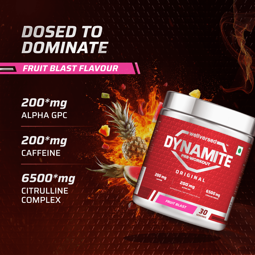 Dynamite Pre-Workout (420g, 30 Servings) | Fruit Blast