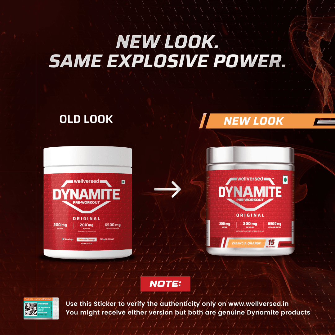 Dynamite Pre-Workout | Valencia Orange - (210g, 15 Servings)