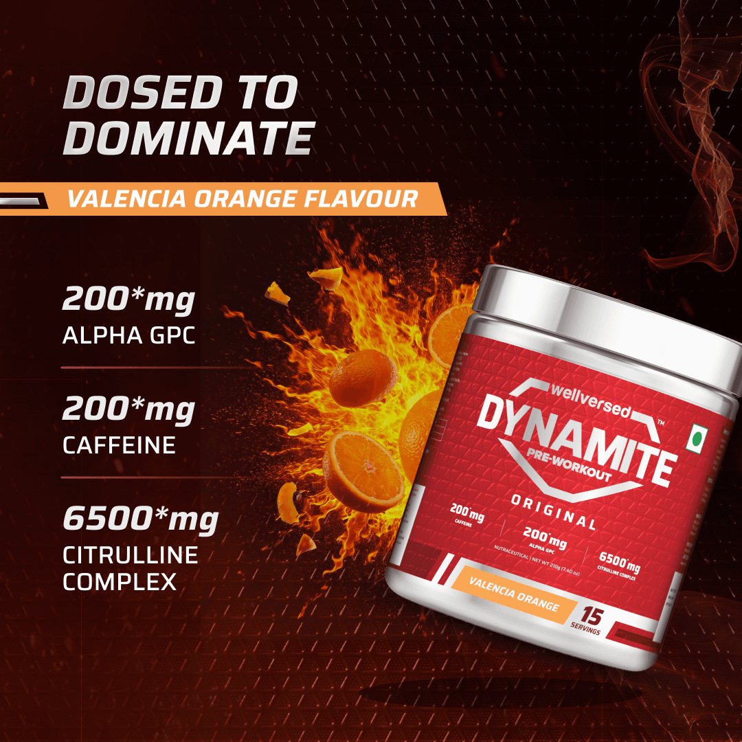 Dynamite Pre-Workout | Valencia Orange - (210g, 15 Servings)