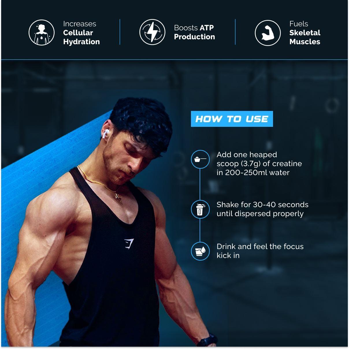 TS - Wellcore - Pure Micronised Creatine Monohydrate (122g, 33 Servings) Tropical Tango