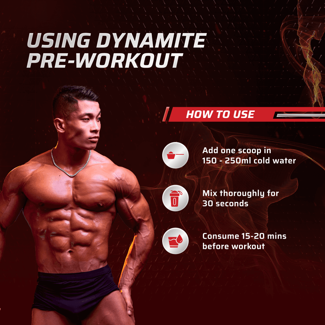 Dynamite Pre-Workout (210g, 15 Servings) | Fruit Blast