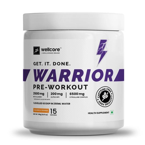 Wellcore - Warrior Pre Workout Supplement (195g, 15 Servings)