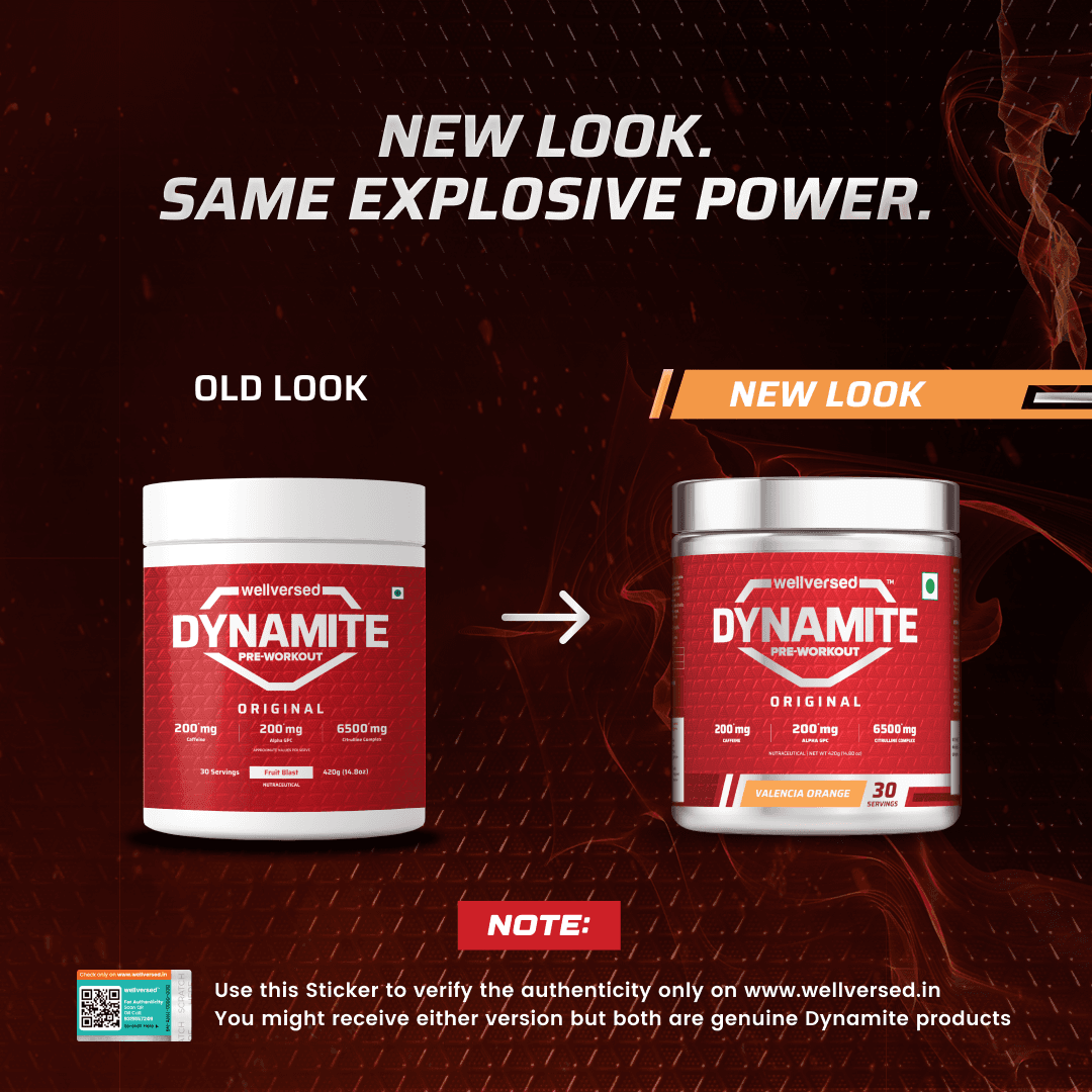 Dynamite Pre-Workout | Valencia Orange - (420g, 30 Servings)