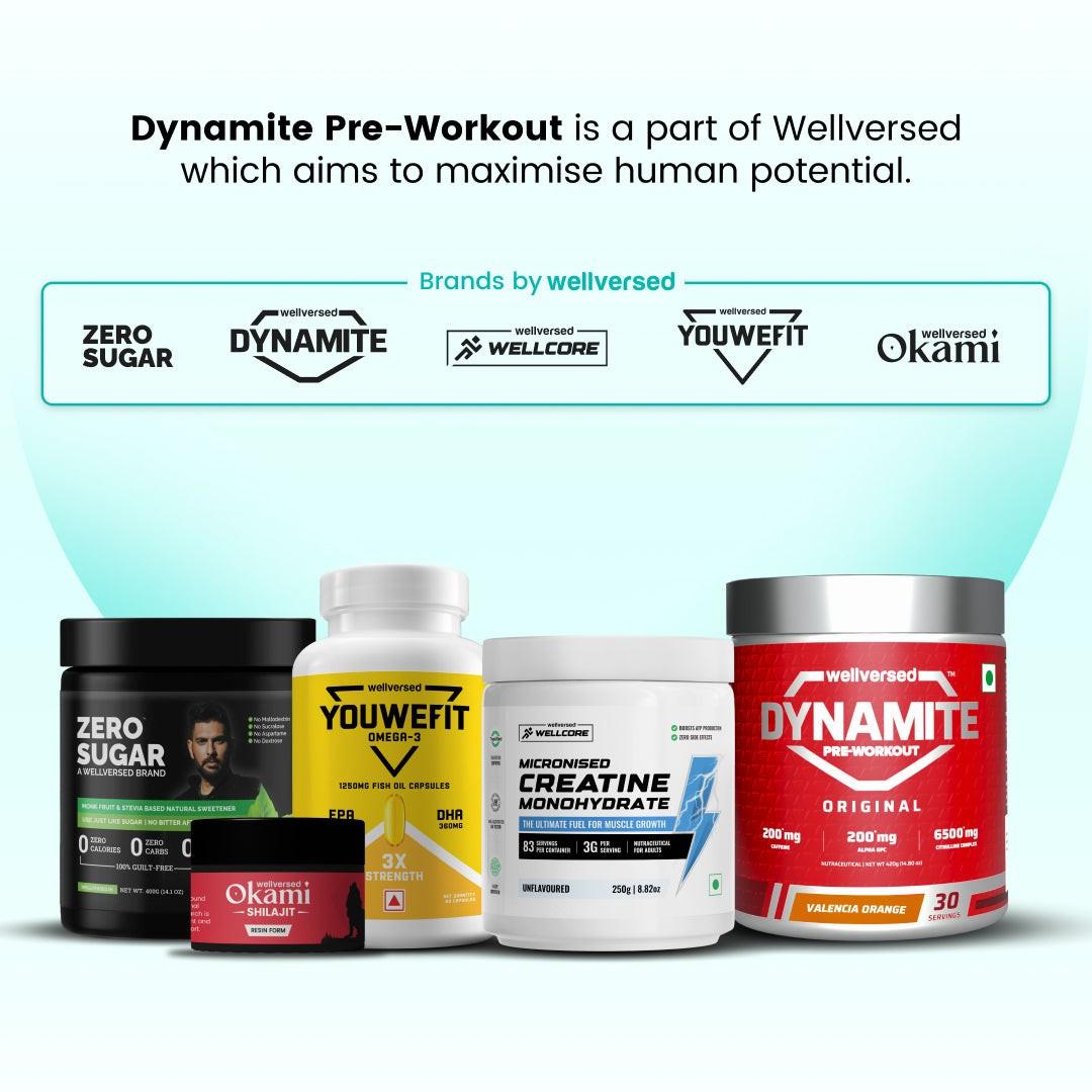 Dynamite Pre-Workout | Valencia Orange - (420g, 30 Servings)