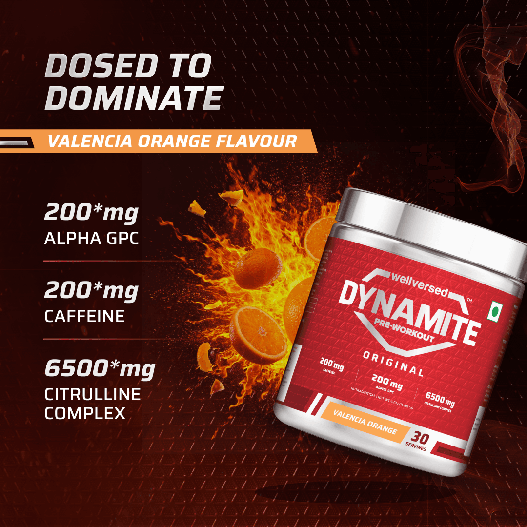 Dynamite Pre-Workout | Valencia Orange - (420g, 30 Servings)