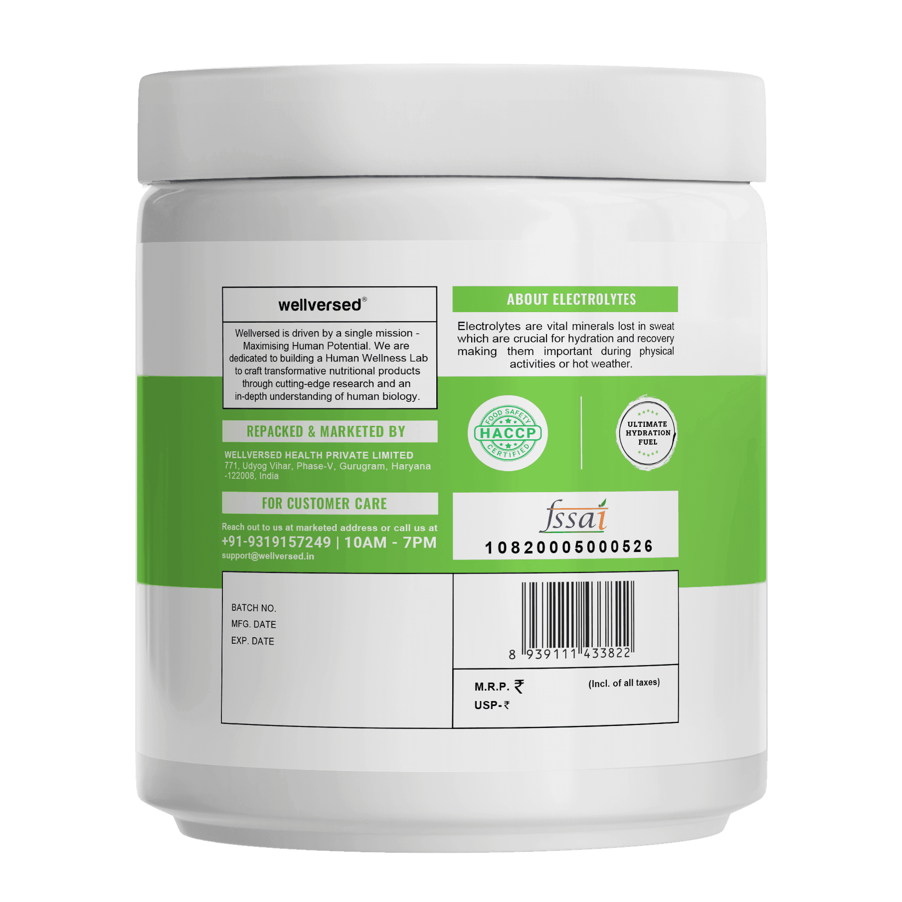 Wellcore - Electrolytes | Berlin Breeze | 200g, 40 Servings