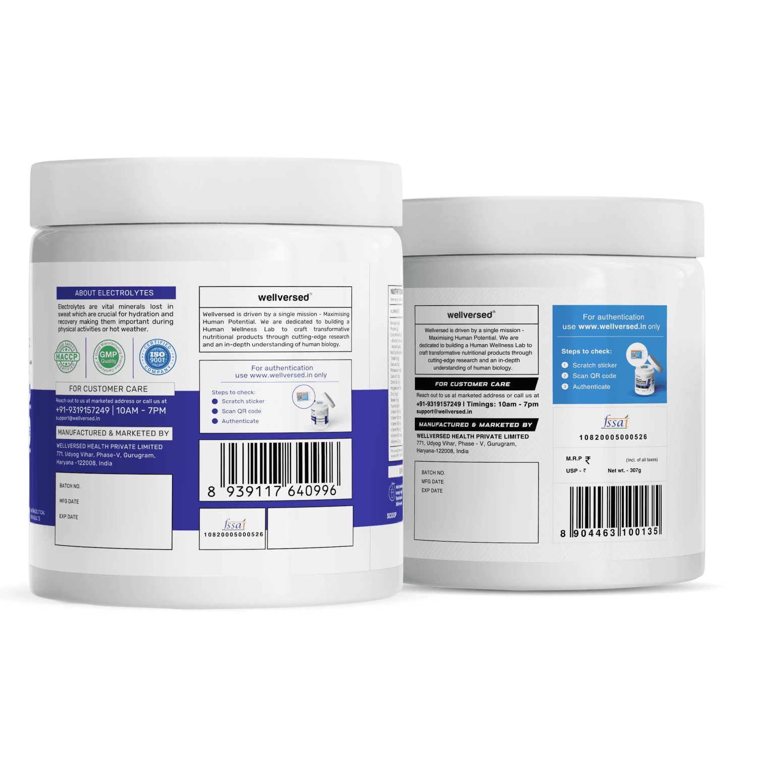 OSMO - Electrolytes (45 servings, Valencia Orange) +  Wellcore Creatine (83 Servings, Tropical Tango)