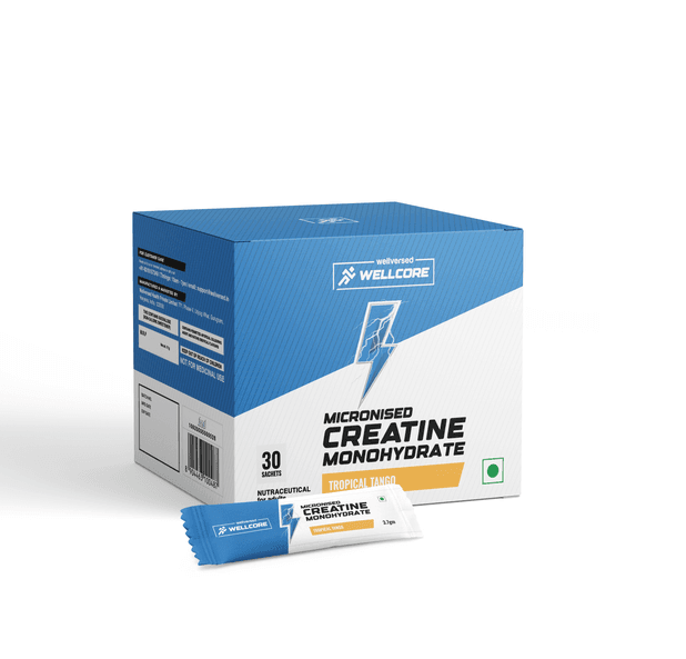 Wellcore - Pure Micronised Creatine Monohydrate | Tropical Tango (30 Sachets)
