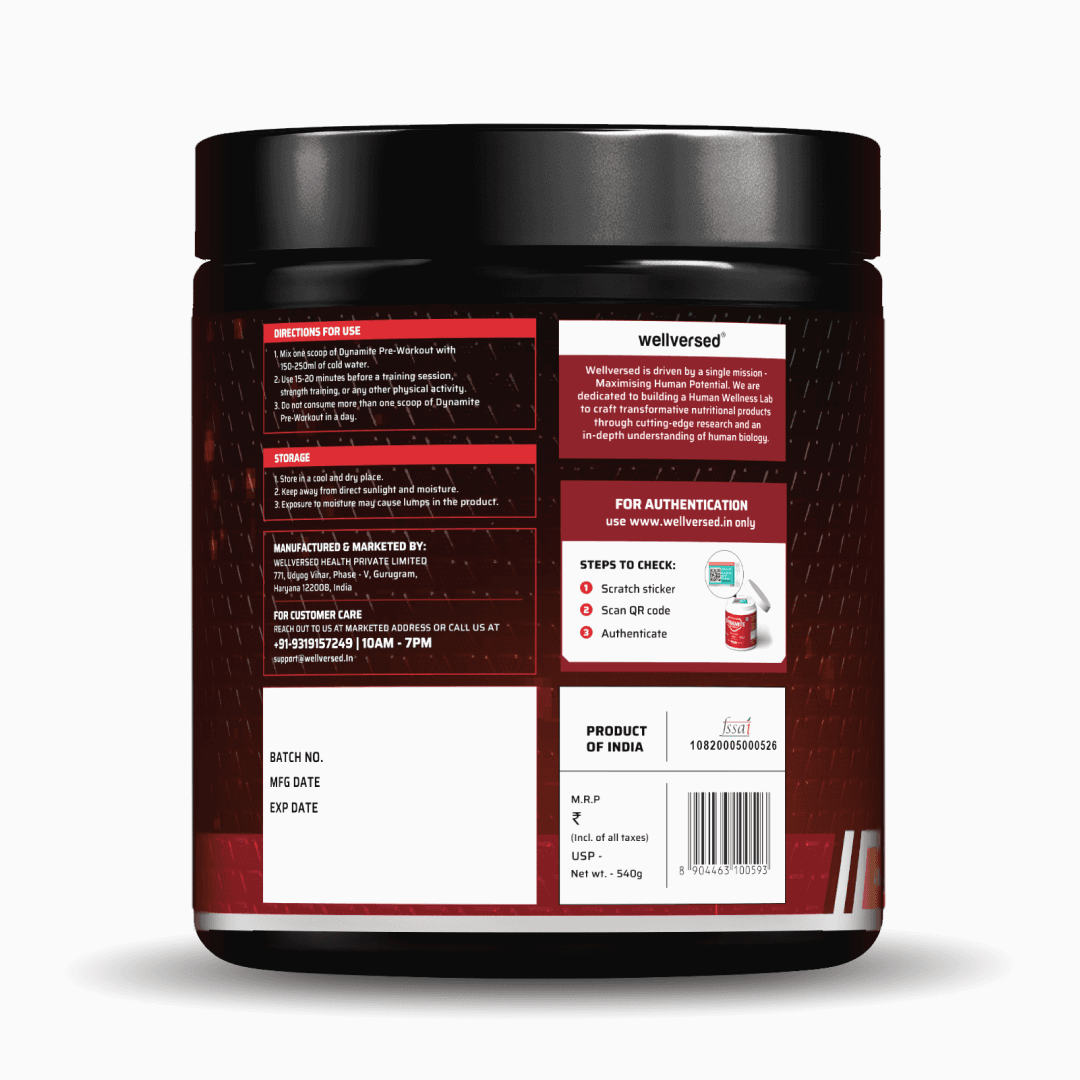Dynamite Pre-Workout EXTREME (540g, 30 Servings) | Valencia Orange