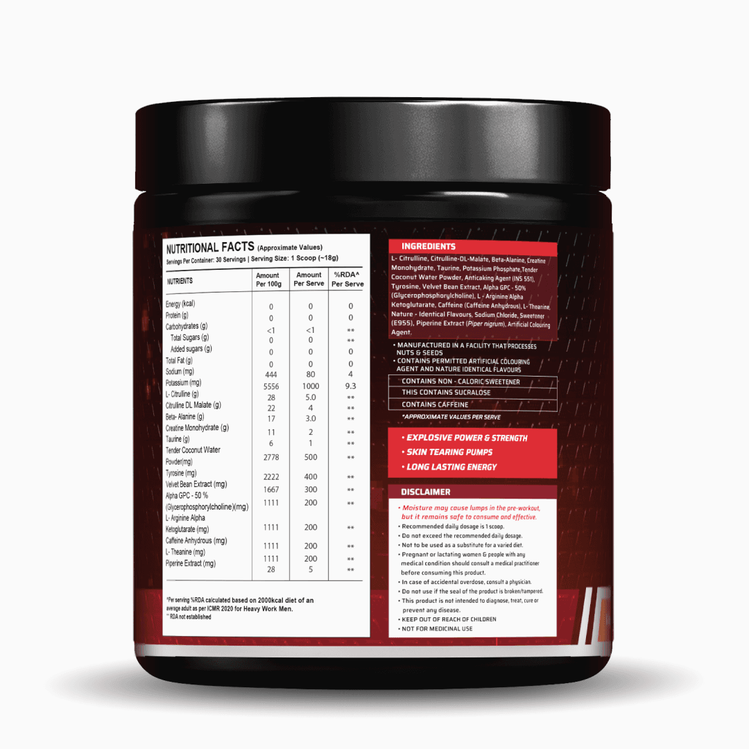 Dynamite Pre-Workout EXTREME (540g, 30 Servings) | Valencia Orange