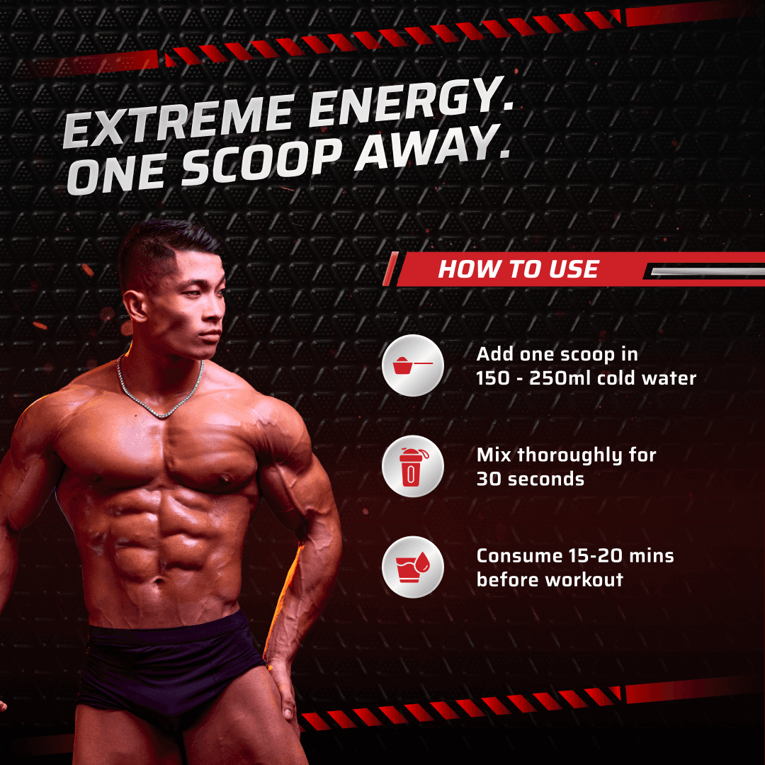 Dynamite Pre-Workout EXTREME (540g, 30 Servings) | Valencia Orange