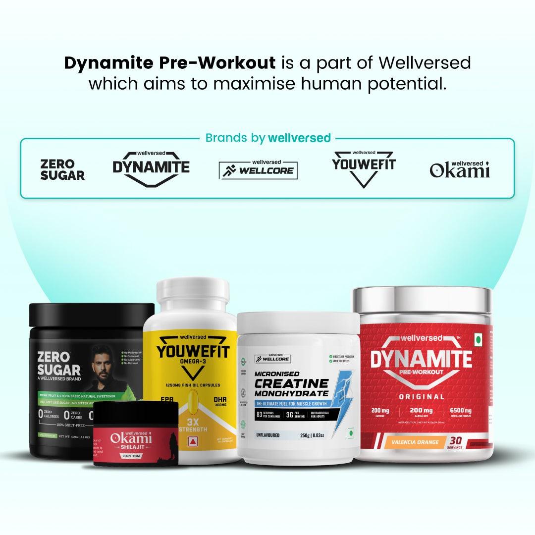 Dynamite Pre-Workout (420g, 30 Servings) | Berry Burst