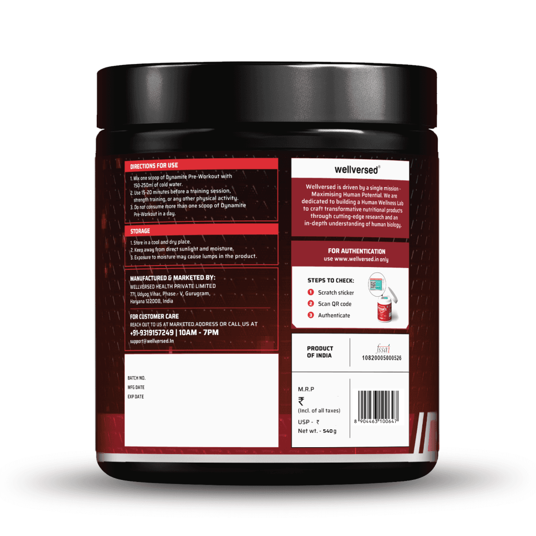 Dynamite Pre-Workout EXTREME (540g, 30 Servings) | Chilli Guava