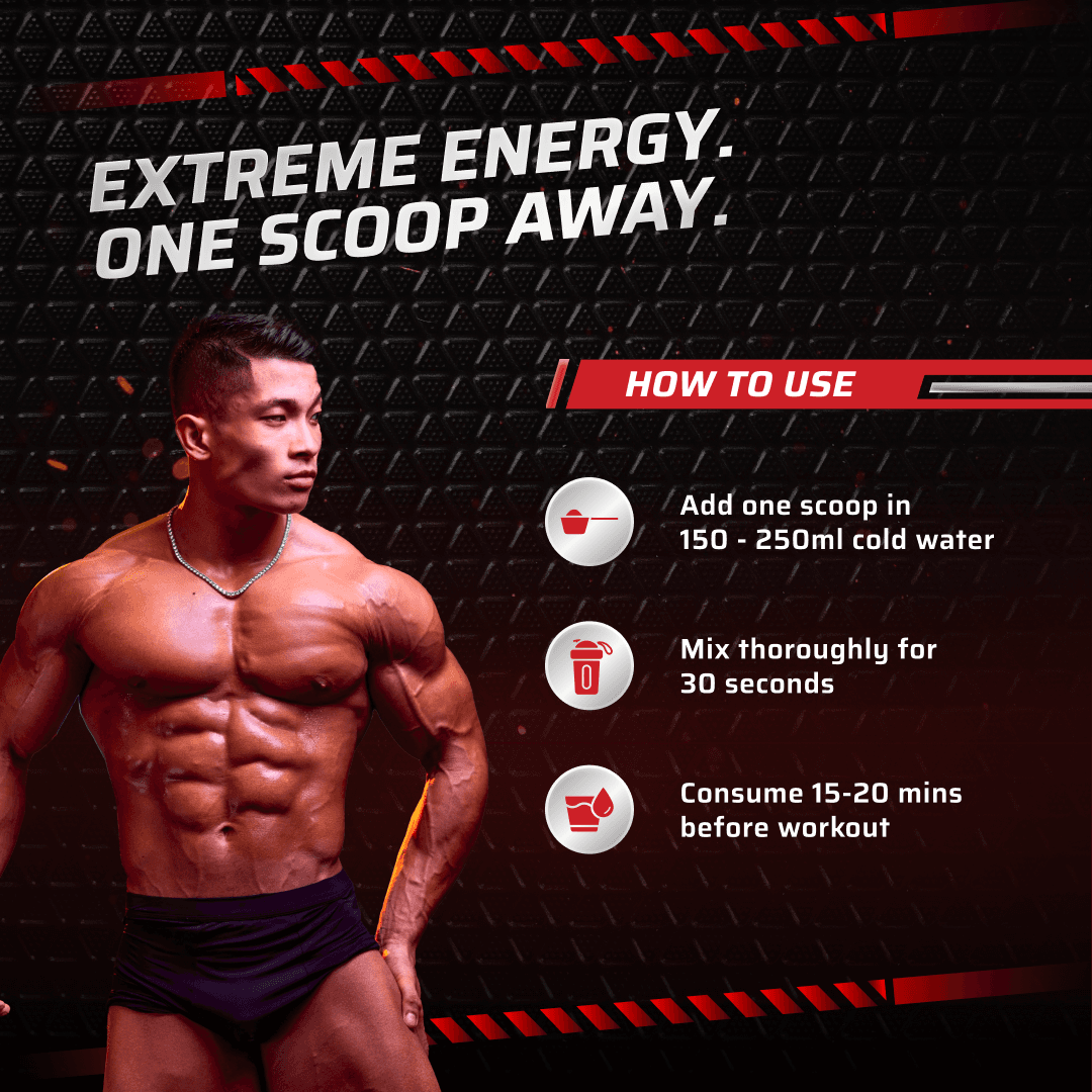 Dynamite Pre-Workout EXTREME (540g, 30 Servings) | Chilli Guava