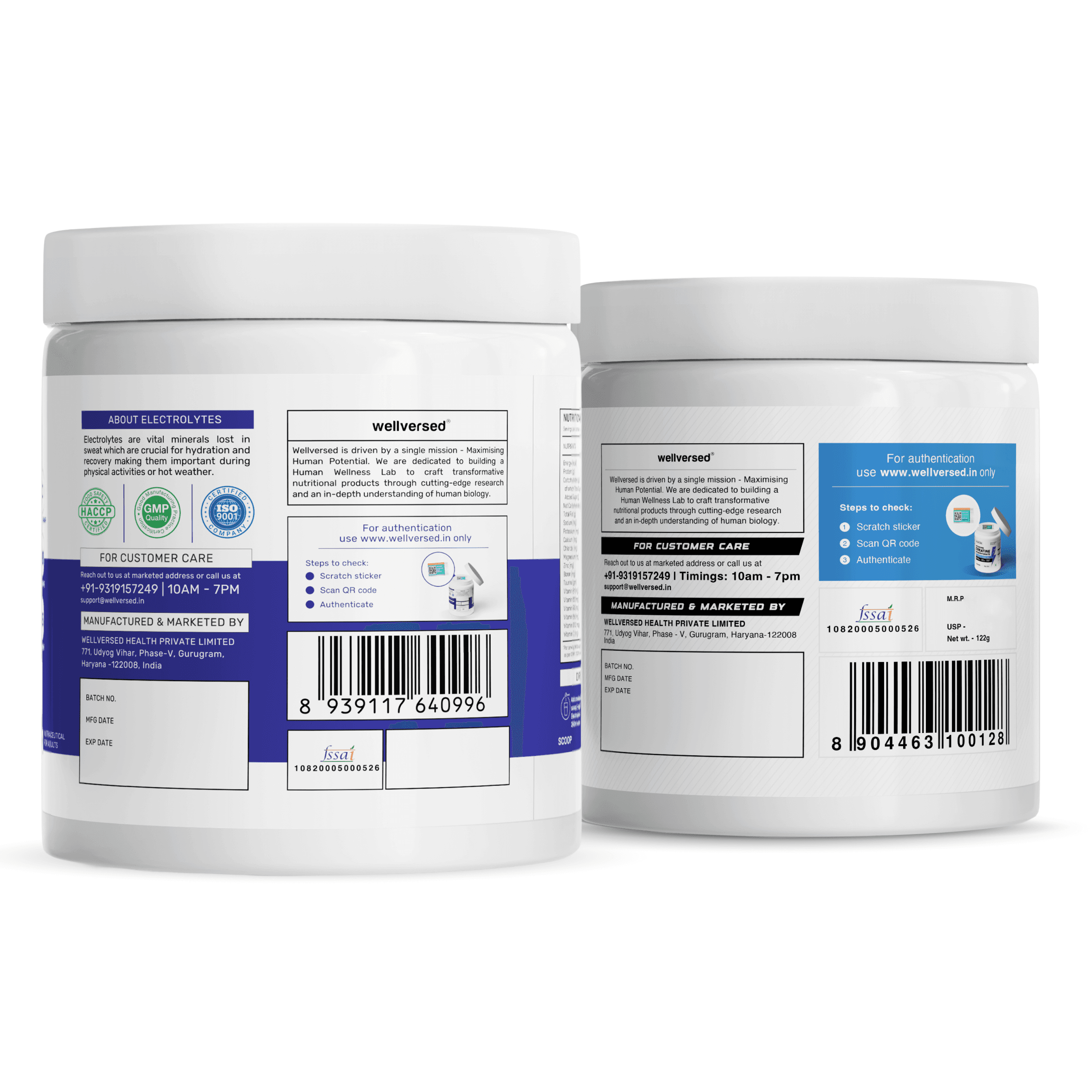 OSMO - Electrolytes (45 servings, Valencia Orange) + Wellcore Creatine (33 Servings, Tropical Tango)