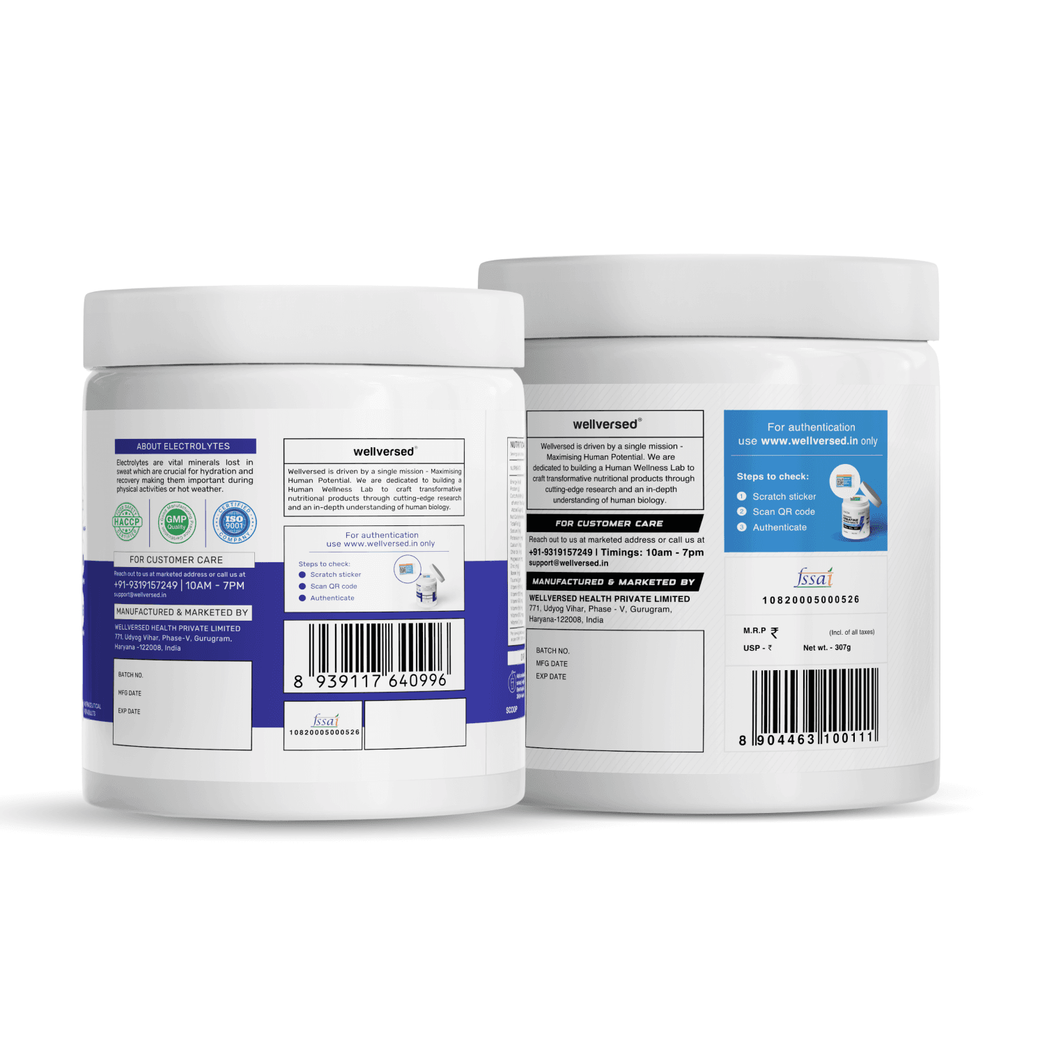 OSMO - Electrolytes (45 servings, Valencia Orange) + Wellcore Creatine (83 Servings, Fruit Fusion)