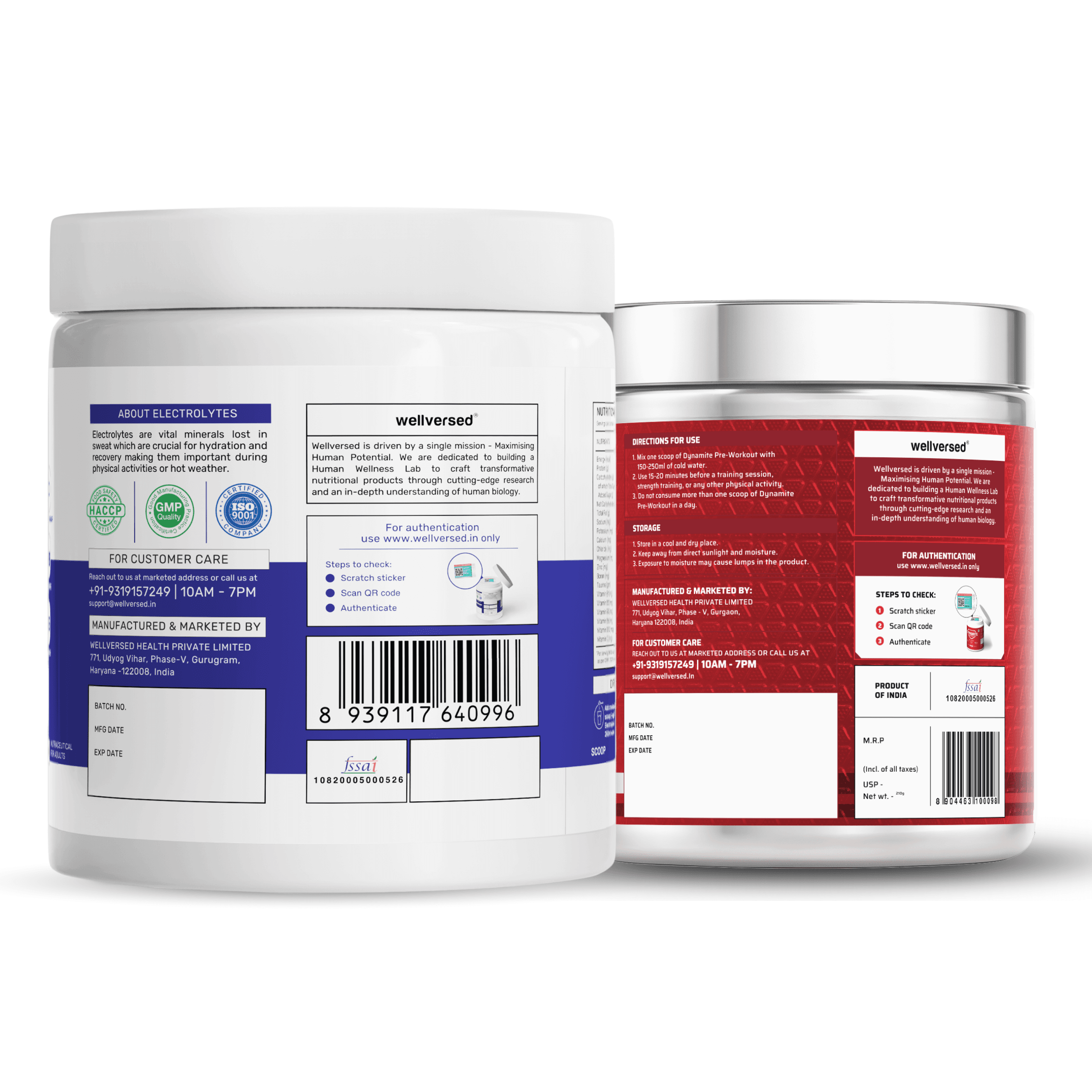 OSMO - Electrolytes (45 servings, Valencia Orange) + Dynamite Pre-Workout | Valencia Orange - (210g, 15 Servings)