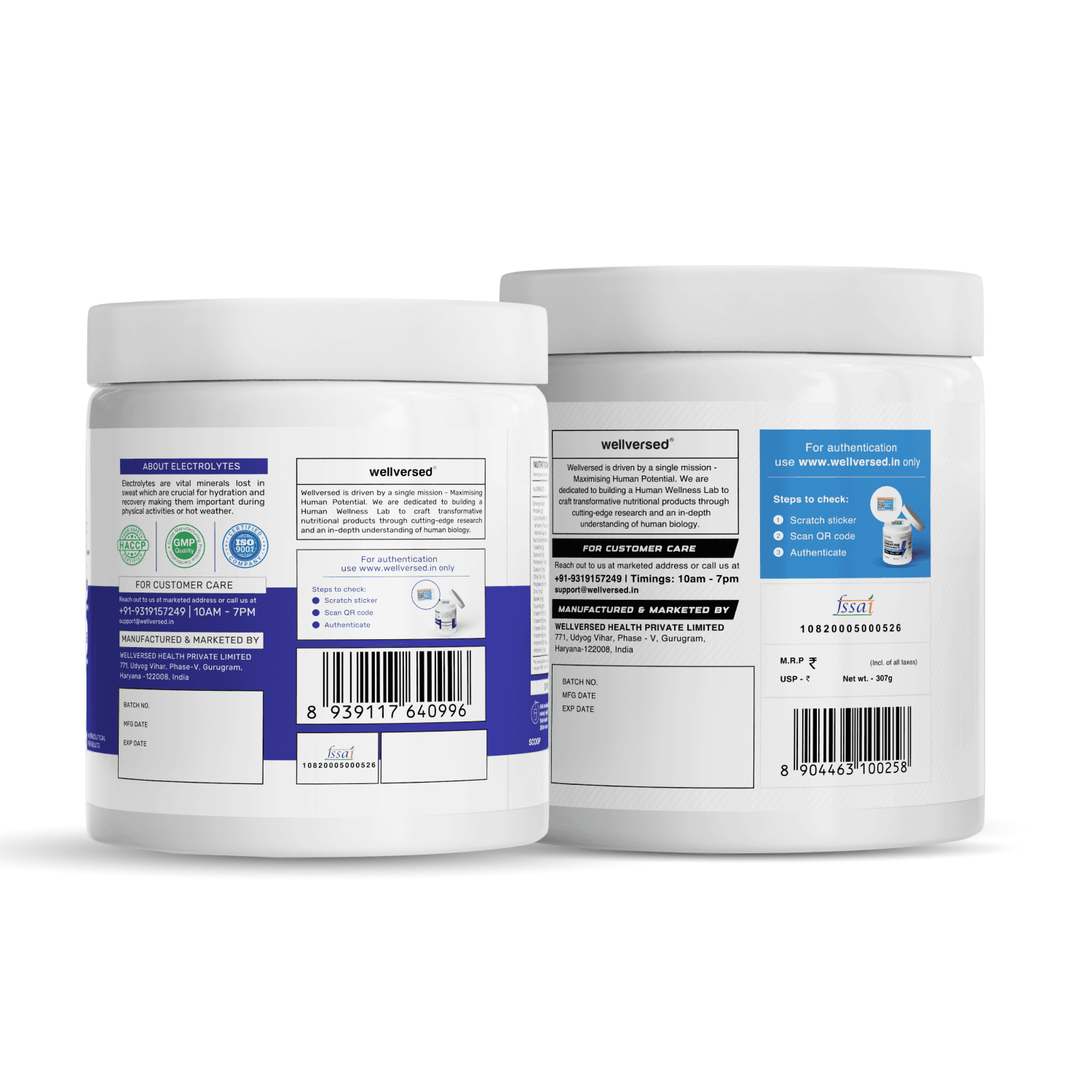OSMO - Electrolytes (45 servings, Valencia Orange) +  Wellcore Creatine (83 Servings, Kiwi Kick)