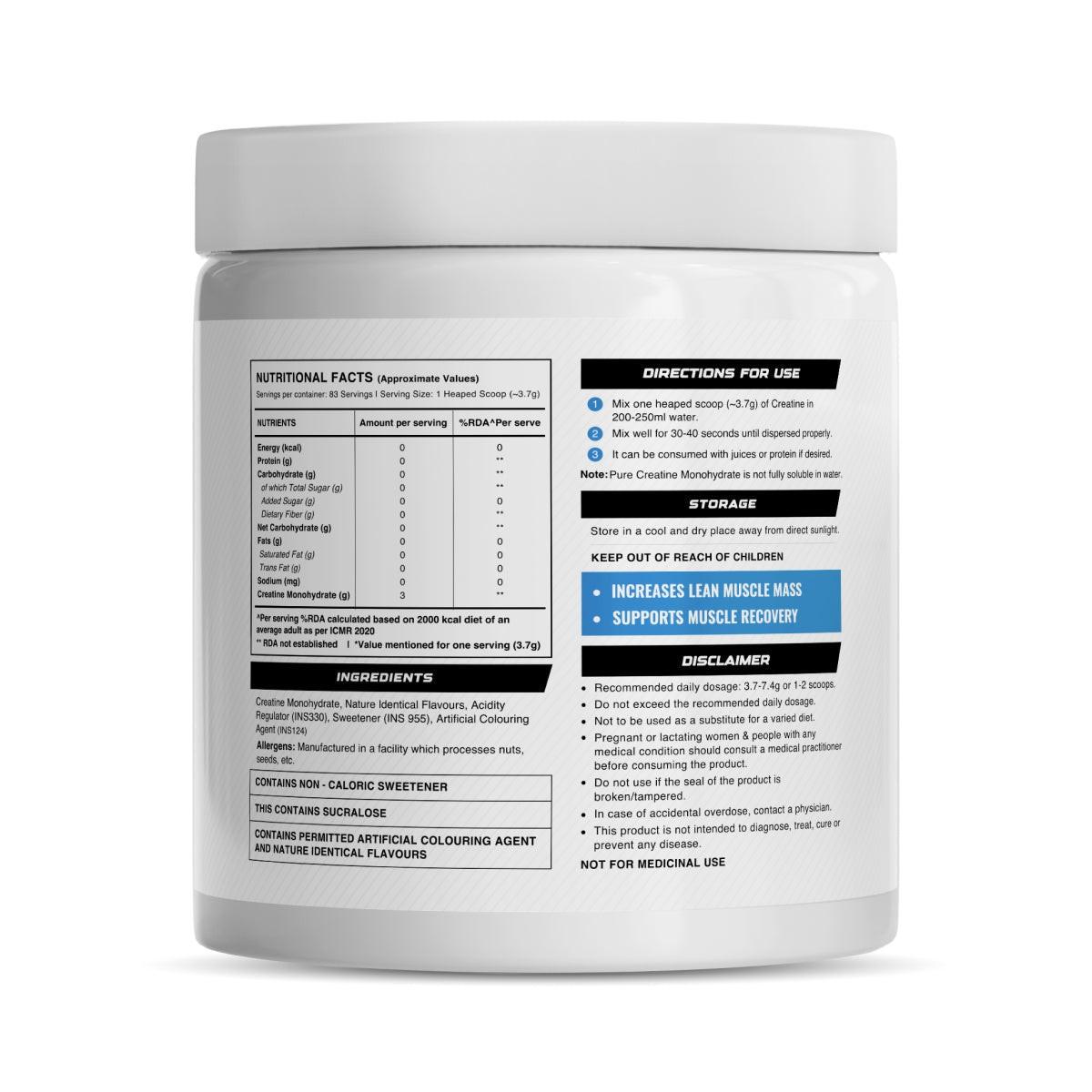 Wellcore - Pure Micronised Creatine Monohydrate | Watermelon Wave (307g, 83 servings)