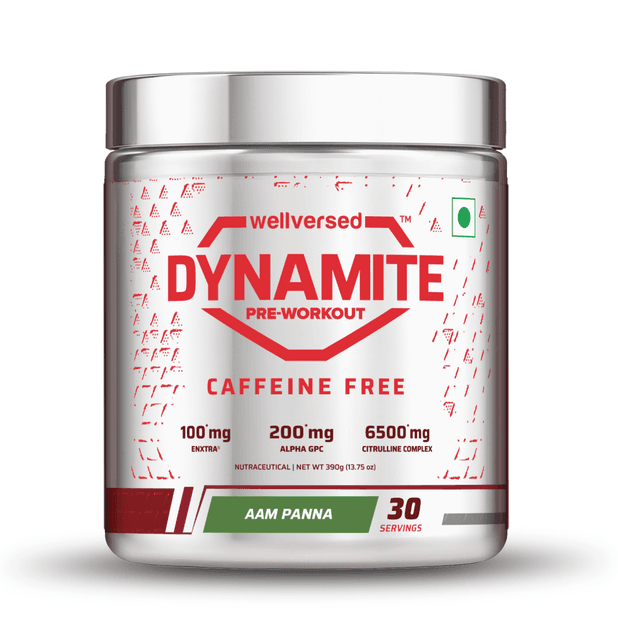Dynamite Pre-Workout Caffeine Free (390g, 30 Servs) | Aam Panni | test