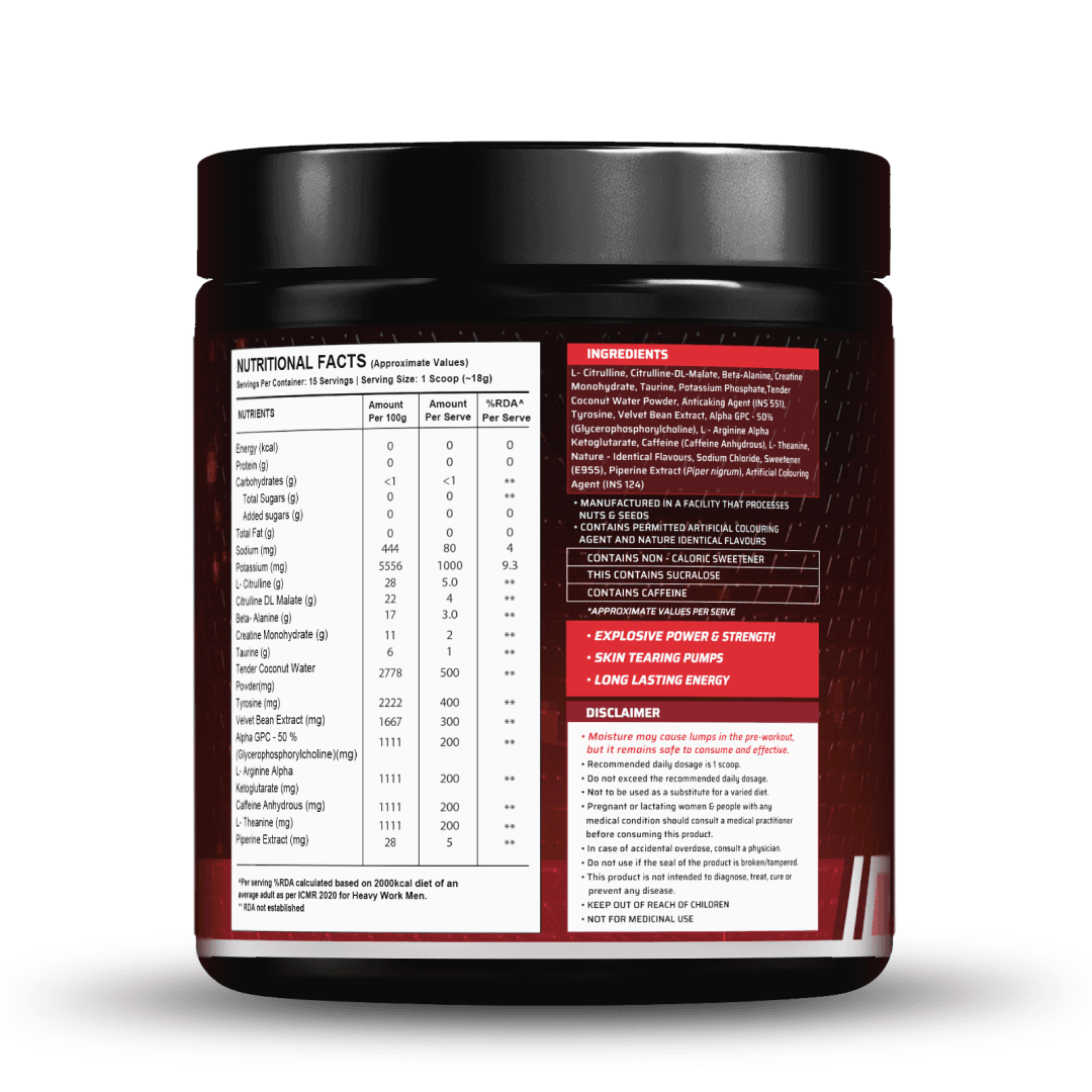 Dynamite Pre-Workout EXTREME (270g, 15 Servings) | Chilli Guava