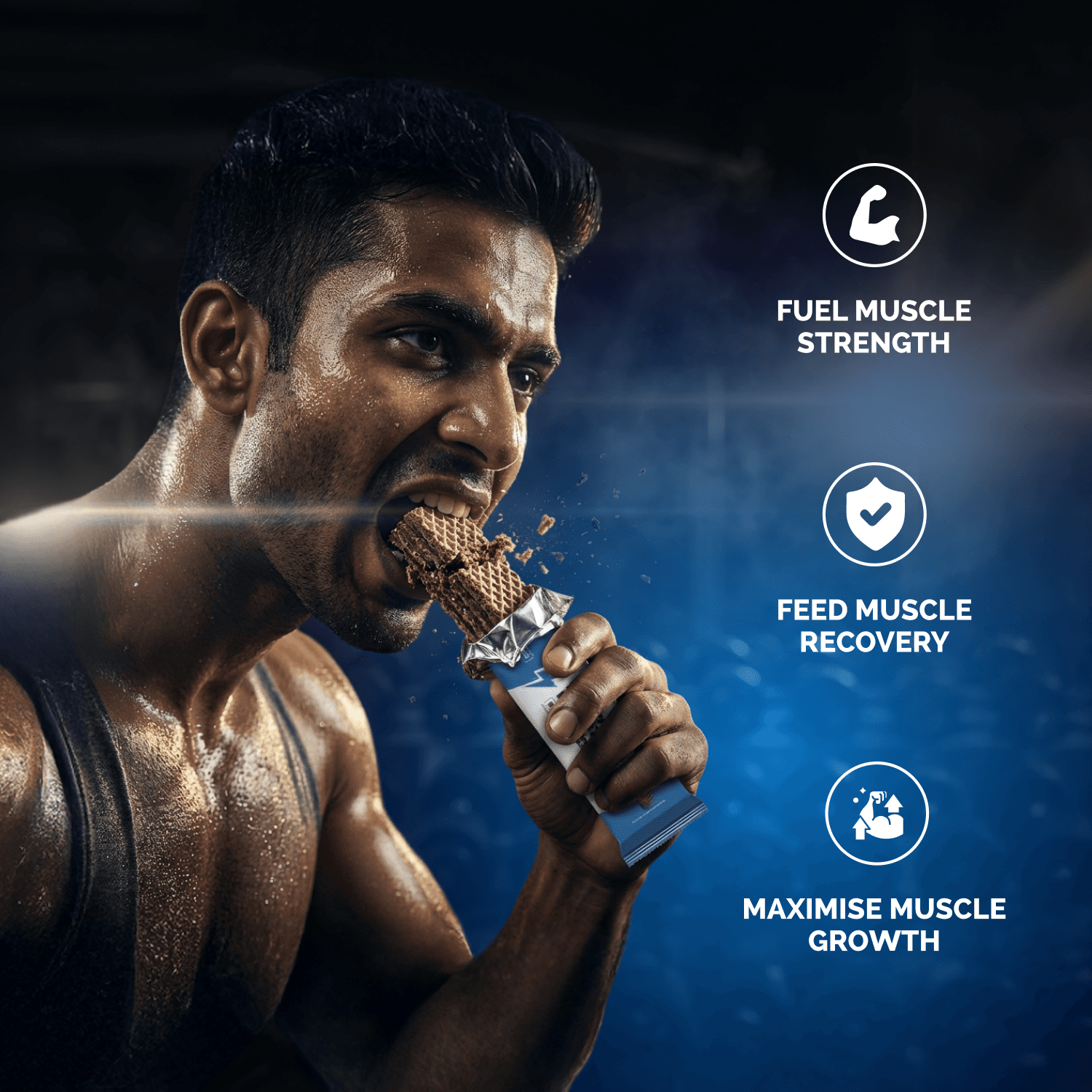 Wellcore - Creatine Wafer Bar | Chocolate Flavour (Pack of 10)